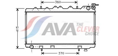 радиатор, охлаждане на двигателя AVA Clever Choice DN2135