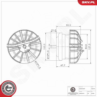 variklio montavimas 75SKV416 ESEN SKV