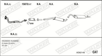 Изпускателна система WALKER AD62148