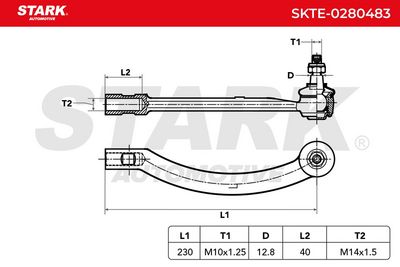 накрайник на напречна кормилна щанга STARK SKTE-0280483