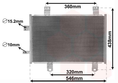 VAN WEZEL 27015702 Радиатор кондиционера для MAZDA CX-3