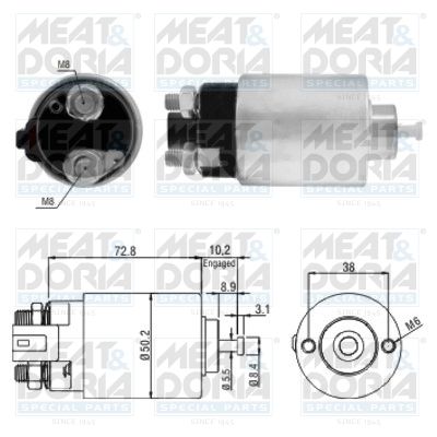 Solenoid Switch, starter 46156