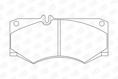 BREMSBELAGSATZ SCHEIBENBREMSE CHAMPION 571272CH 1
