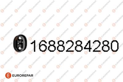 EUROREPAR 1688284380 Крепление глушителя  для AUDI Q3 (Ауди Q3)