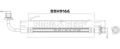 спирачен маркуч BORG & BECK BBH9166