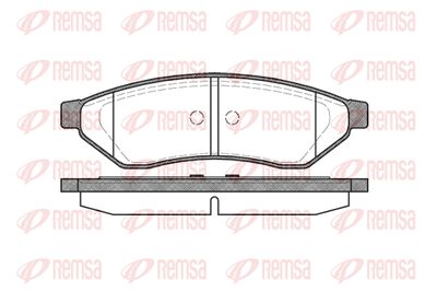Комплект тормозных колодок, дисковый тормоз REMSA 1049.00 для DAEWOO MAGNUS