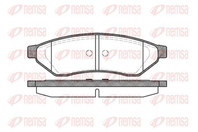 Комплект тормозных колодок, дисковый тормоз REMSA 1049.00 для DAEWOO TOSCA