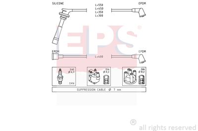 Комплект проводов зажигания EPS 1.501.732 для DAIHATSU FEROZA