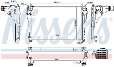 Laddluftkylare NISSENS 961565