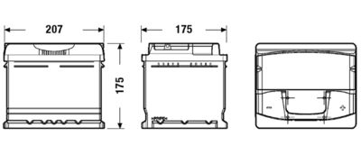 BATERIE DE PORNIRE EXIDE EA472 1