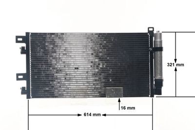 CONDENSATOR CLIMATIZARE MAHLE AC312001S 1