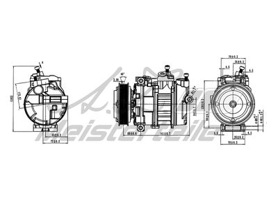 компресор, климатизация A.Z. Meisterteile AZMT-45-041-1068
