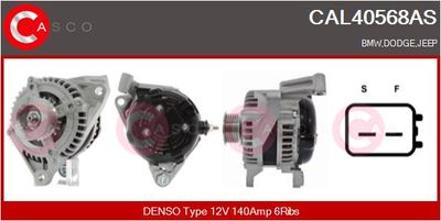 Генератор CASCO CAL40568AS для JEEP COMMANDER
