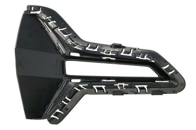 Bumperrooster plug Voor Links (Buitenkant, met LED-gaten, plastic, zwart glanzend, LUXURY) past: BMW 3 G20, G21 10.18-06.22