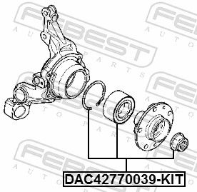 Wheel Bearing Kit DAC42770039-KIT