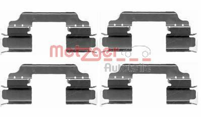 Комплектующие, колодки дискового тормоза METZGER 109-1649 для MERCEDES-BENZ AMG