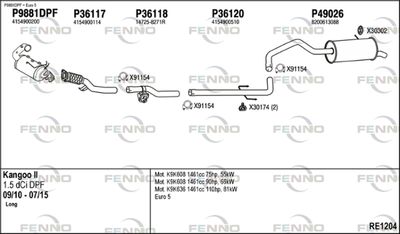 Układ wydechowy FENNO RE1204