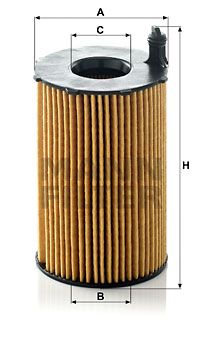 MANN-FILTER HU 8005 z Масляний фільтр для PORSCHE (Порш)