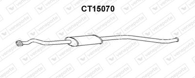 Средний глушитель выхлопных газов VENEPORTE CT15070 для CITROËN AX