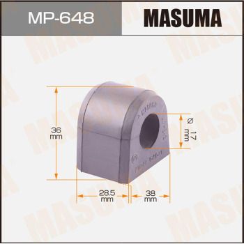 Втулка, стабилизатор MASUMA MP-648 для SUBARU LEONE