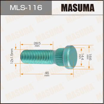MASUMA MLS-116 Болт крепления колеса  для TOYOTA NADIA (Тойота Надиа)
