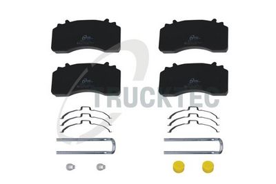 TRUCKTEC AUTOMOTIVE Stabdžių trinkelių rinkinys, diskinis stabdys