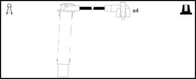 Комплект проводов зажигания LEMARK HOES1323 для FORD GALAXY