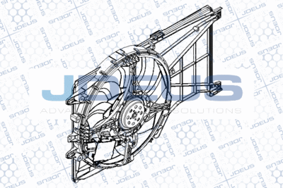 Вентилятор, охлаждение двигателя JDEUS EV8C8440 для OPEL CORSA