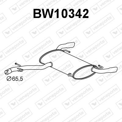Глушитель выхлопных газов конечный VENEPORTE BW10342 для BMW X4