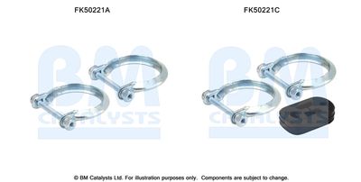 Zestaw montażowy, rura wydechowa BM CATALYSTS FK50221