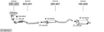 Изпускателна система BOSAL SYS04331