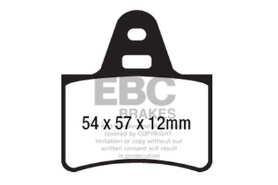Комплект тормозных колодок, дисковый тормоз EBC Brakes DP573 для CITROËN AXEL