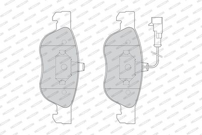 SET PLACUTE FRANA FRANA DISC FERODO FDB1056 1