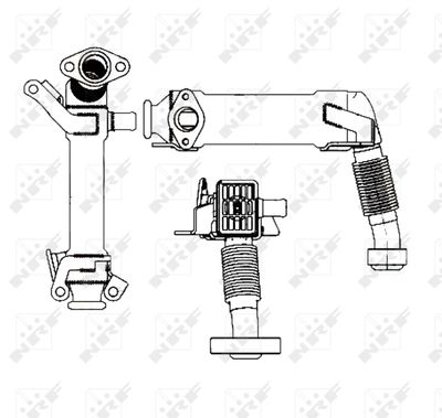 RADIATOR RECIRCULARE GAZE DE ESAPAMENT NRF 48001 4