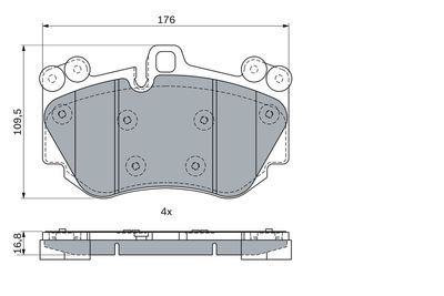 SET PLACUTE FRANA FRANA DISC BOSCH 0986424073 6