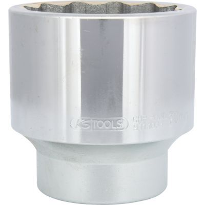KS Tools Dvanáctihranný nástrčný ořech 1", krátký, 70 mm 911.1064