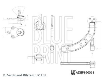 BRAT SUSPENSIE ROATA BLUE PRINT ADBP860061 1