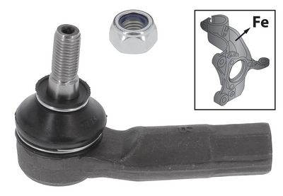 Skersinės vairo trauklės galas