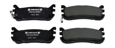 stabdžių trinkelių rinkinys, diskinis stabdys FDB1012 FERODO