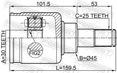 Joint Kit, drive shaft 6511-003