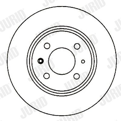Тормозной диск JURID 561418J для SAAB 9000