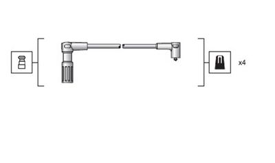 Комплект проводов зажигания MAGNETI MARELLI 941318111148 для CITROËN JUMPY