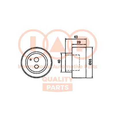 IAP QUALITY PARTS 127-13081 Натяжной ролик ремня ГРМ для NISSAN (Ниссан)