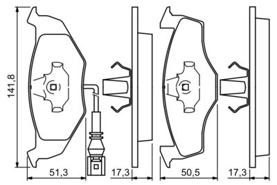 Brake Pad Set, disc brake 0 986 424 723