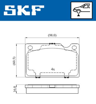 SET PLACUTE FRANA FRANA DISC SKF VKBP80388 1