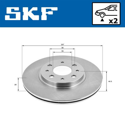 DISC FRANA SKF VKBD80524V2 1