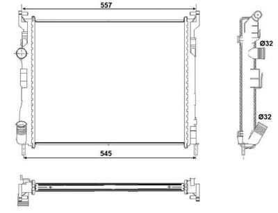 Radiator, engine cooling 53032