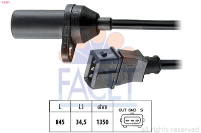 Sensor, crankshaft pulse 9.0381