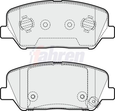 Fahren Brake Pad Set, disc brake FBP3693