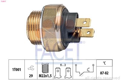 TEMPERATURSCHALTER KüHLERLüFTER FACET 75017
